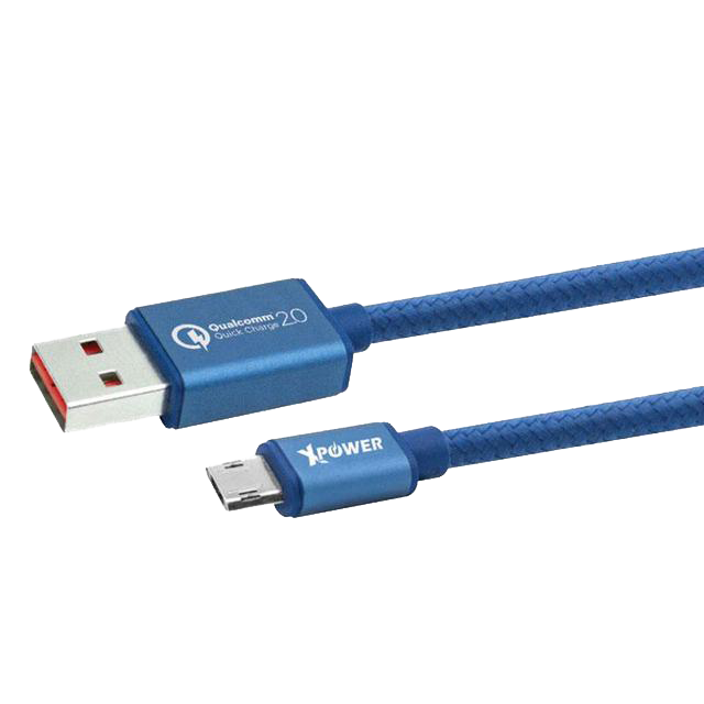 XPower 1.2m Built-in Quick Charge 2.0 Micro USB Cable