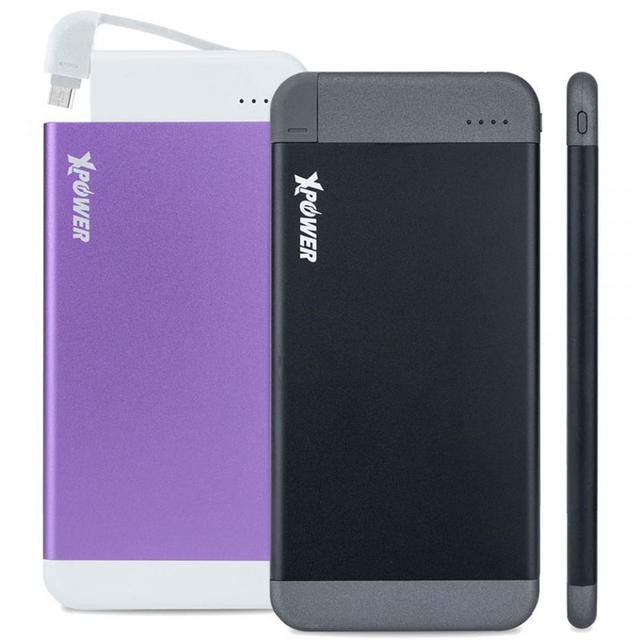 XPower PB4M 4100mAh Ultrathin Built-in Cable Power Bank